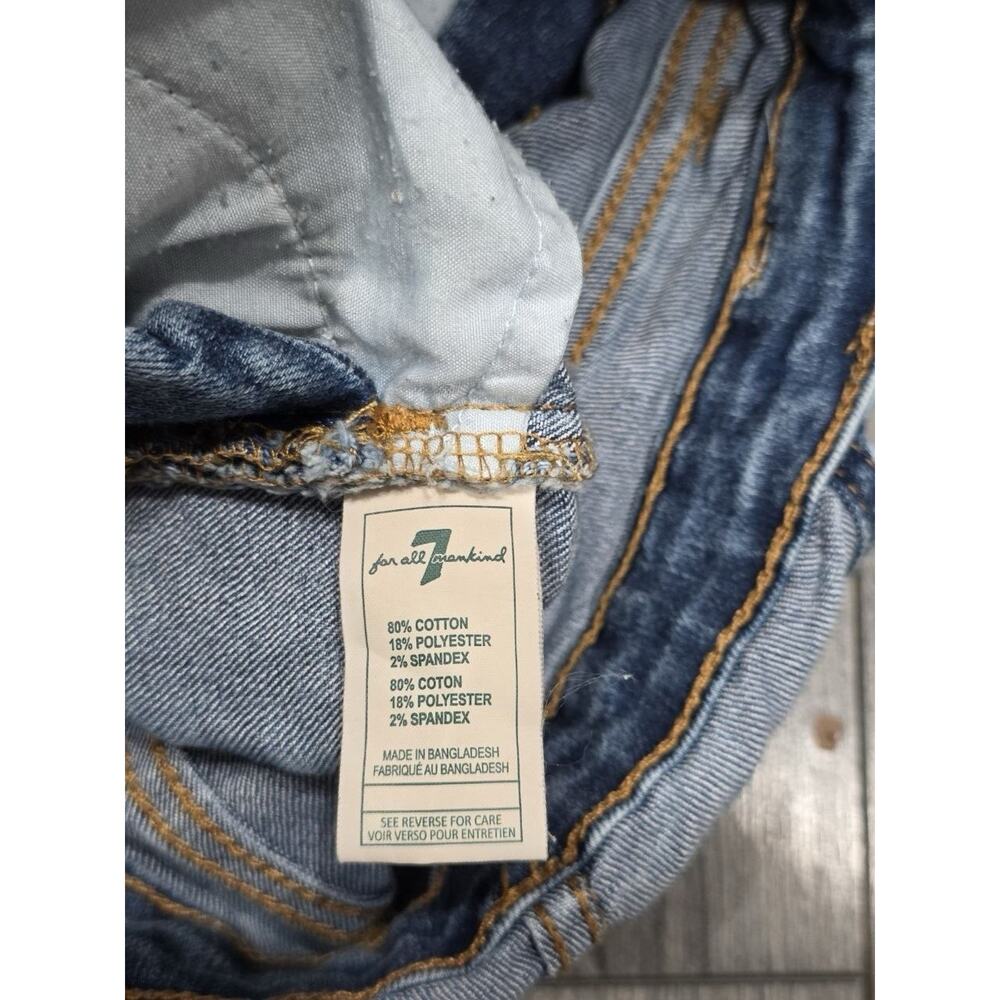 7 For All Mankind Overalls Denim Pants Blue Girls Size 18 months A006063 - Picture 3 of 11